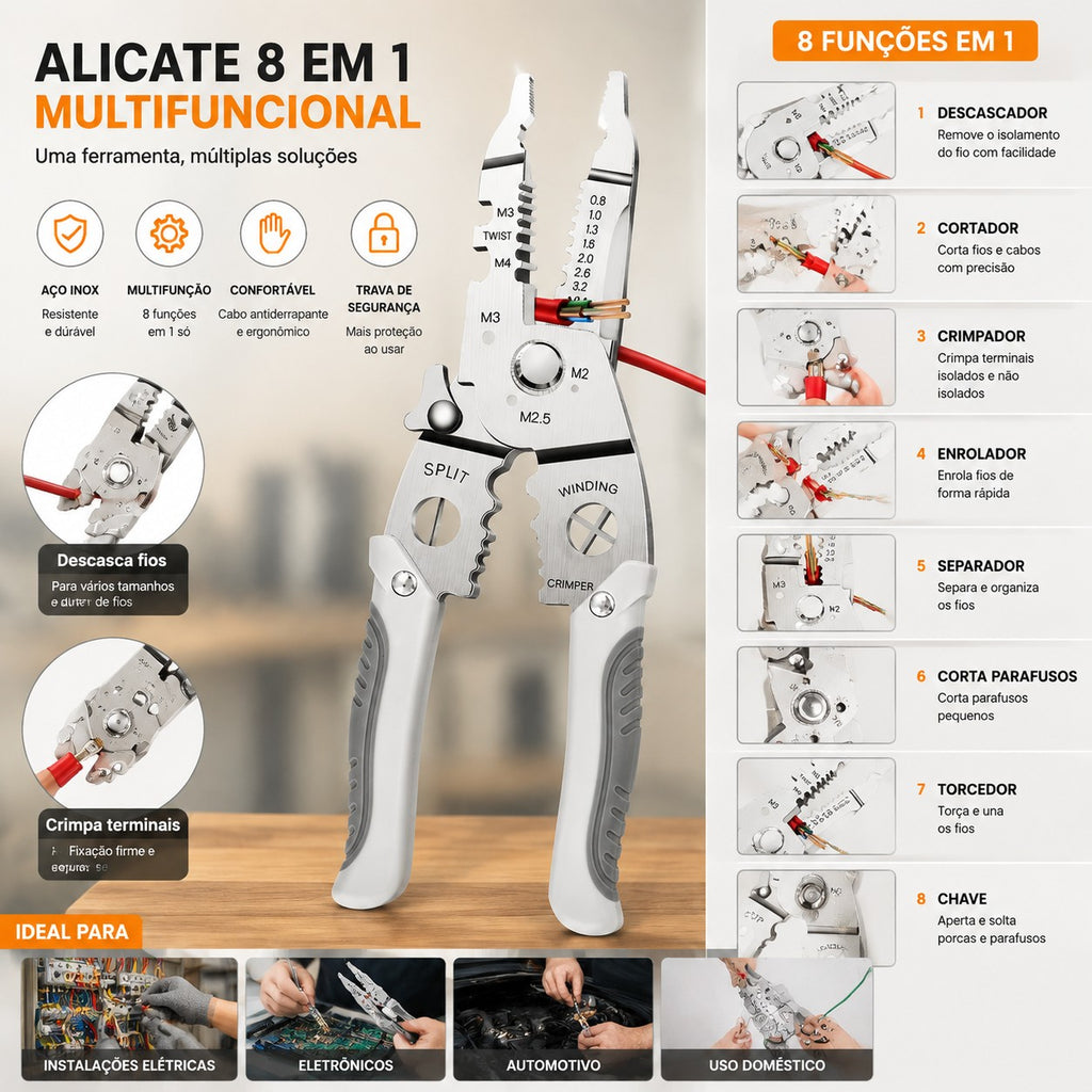 Kit de Alicate para Eletricista