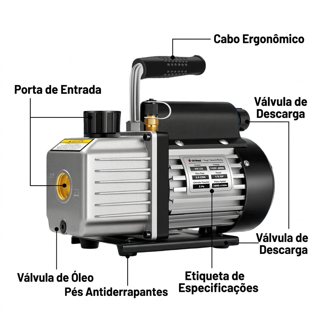 Bomba de Vácuo para Refrigeração 3.5 CFM